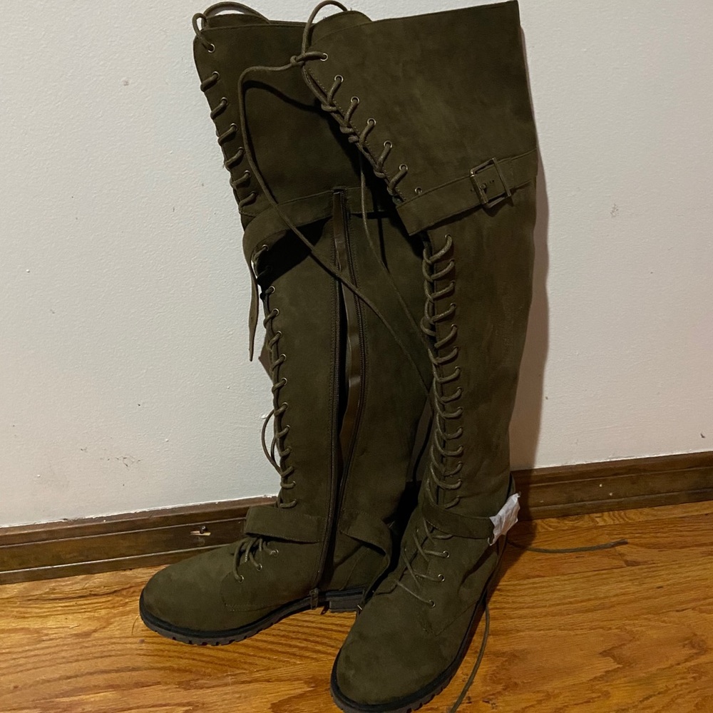 Just fab lace up boots